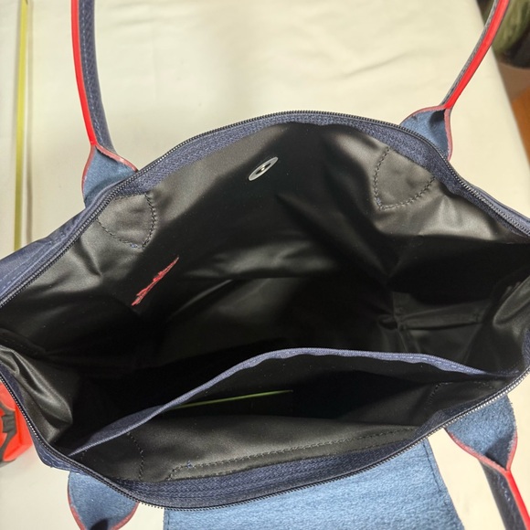 Longchamp Navy and Red Tote Bag Authentic NWT - Picture 8 of 16